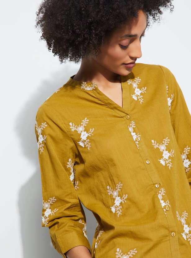 FAME FOREVER Embroidered Top