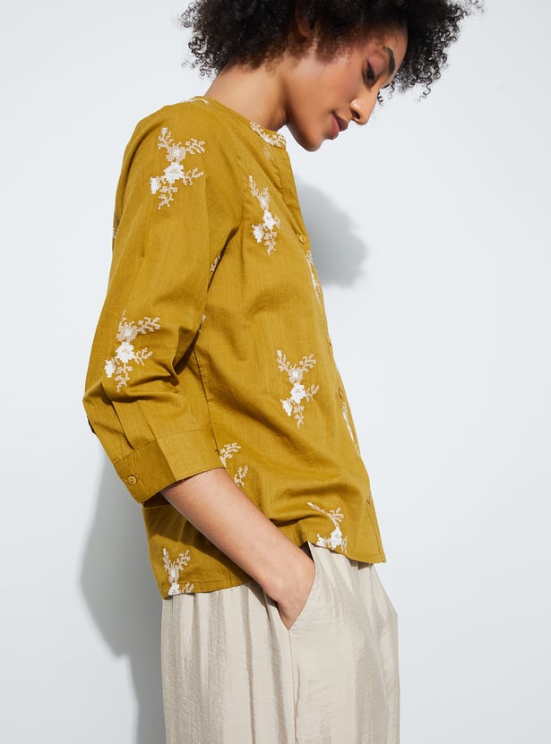 FAME FOREVER Embroidered Top