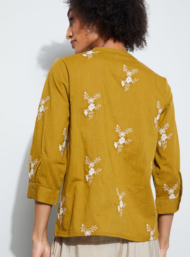 FAME FOREVER Embroidered Top