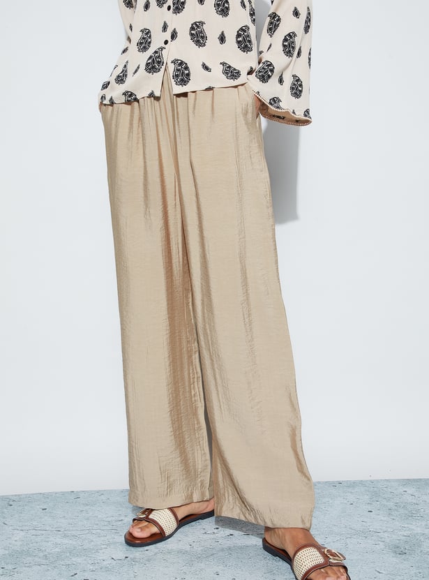 FAME FOREVER Solid Palazzos