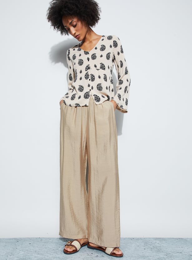 FAME FOREVER Solid Palazzos