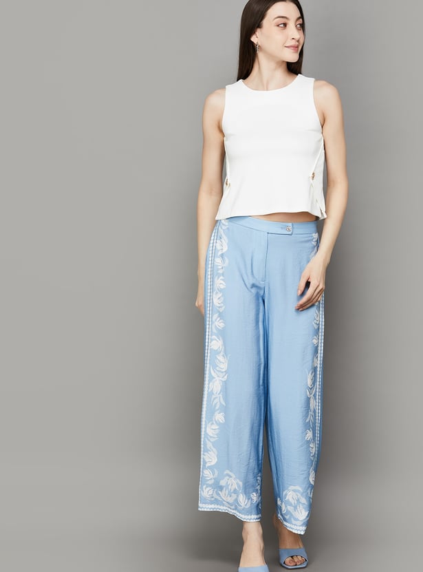 AND Solid Button Detail Top