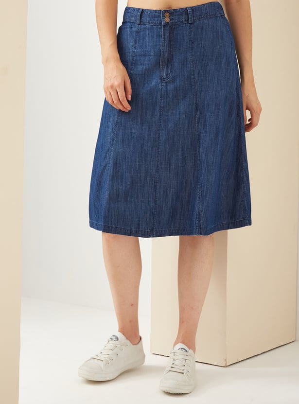 LATIN QUARTERS Denim Skirt