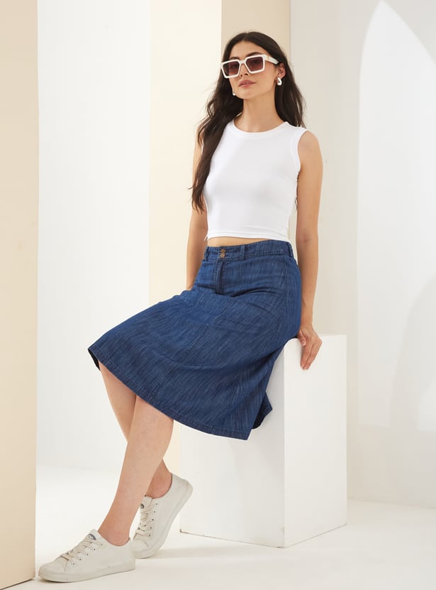 LATIN QUARTERS Denim Skirt
