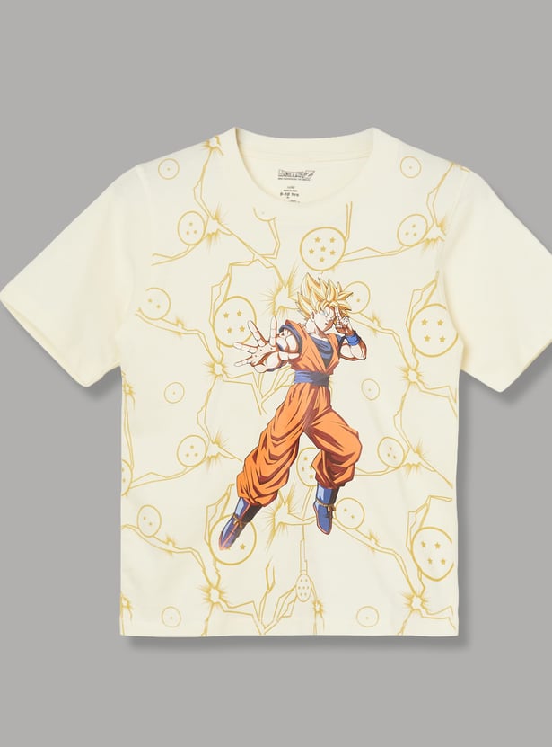 KIDSVILLE Boys Dragon Ball Z Print T-shirt