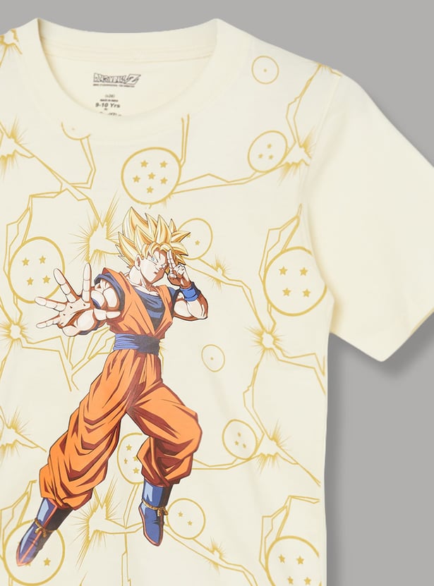 KIDSVILLE Boys Dragon Ball Z Print T-shirt