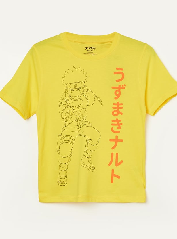 KIDSVILLE Boys Naruto Print T-shirt