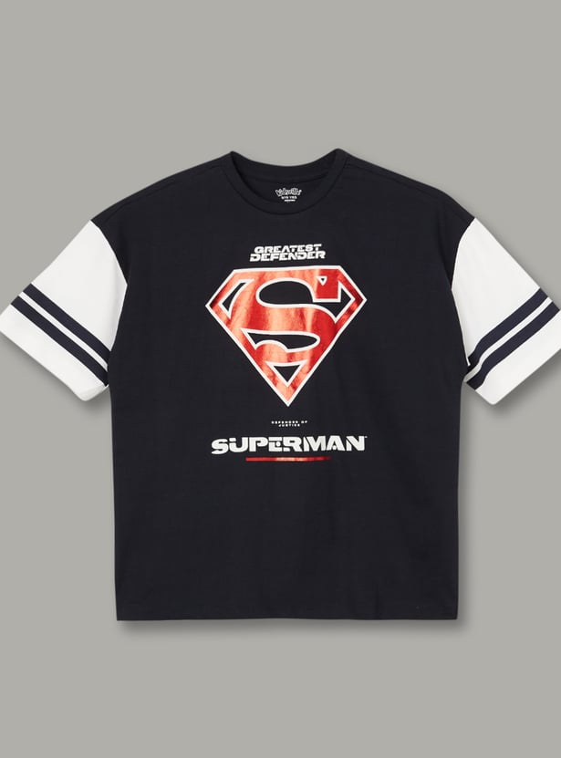 KIDSVILLE Boys Superman Graphic Print T-shirt