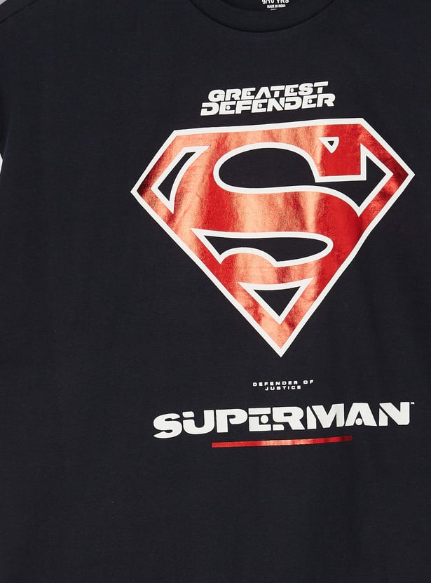 KIDSVILLE Boys Superman Graphic Print T-shirt