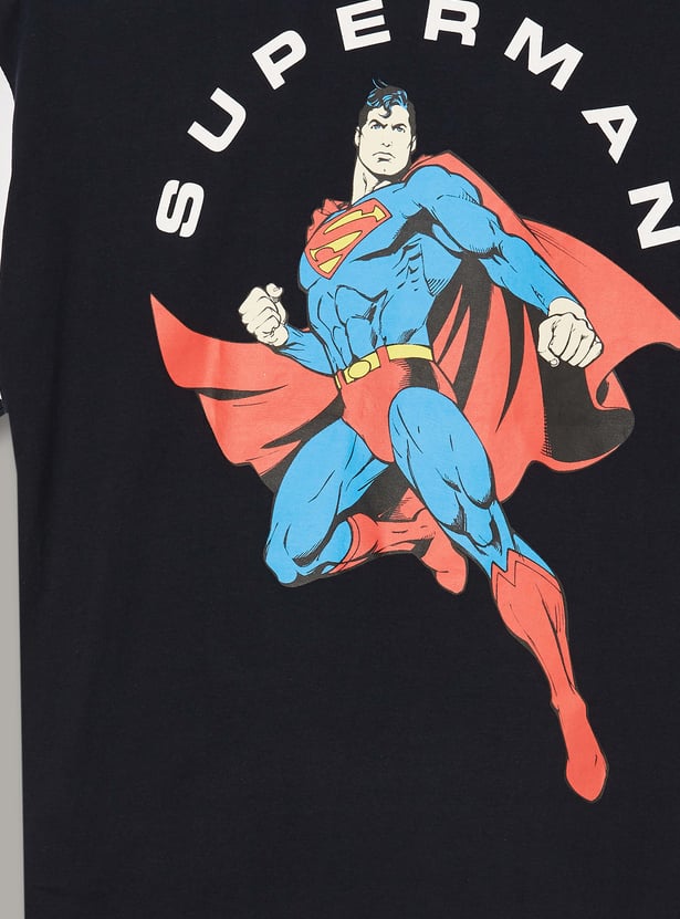 KIDSVILLE Boys Superman Graphic Print T-shirt