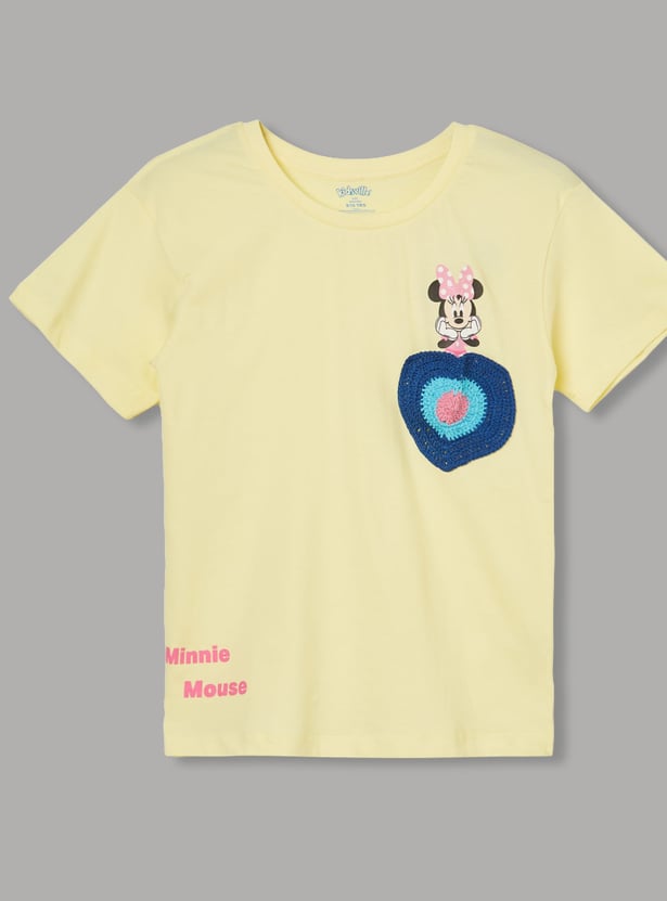 KIDSVILLE Girls Minnie Mouse T-shirt