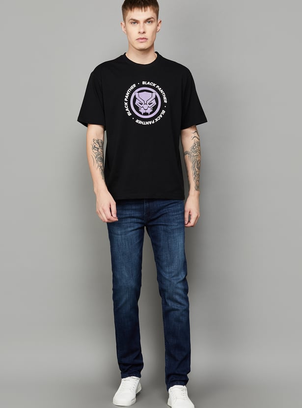 BEING HUMAN Washed Regular Tapered Jeans