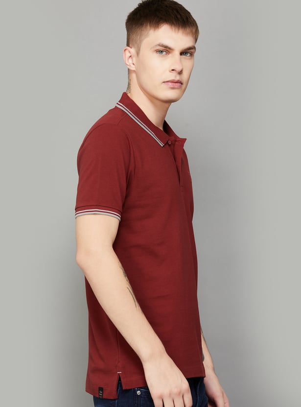 BEING HUMAN Solid Polo T-shirt
