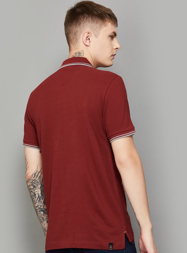 BEING HUMAN Solid Polo T-shirt