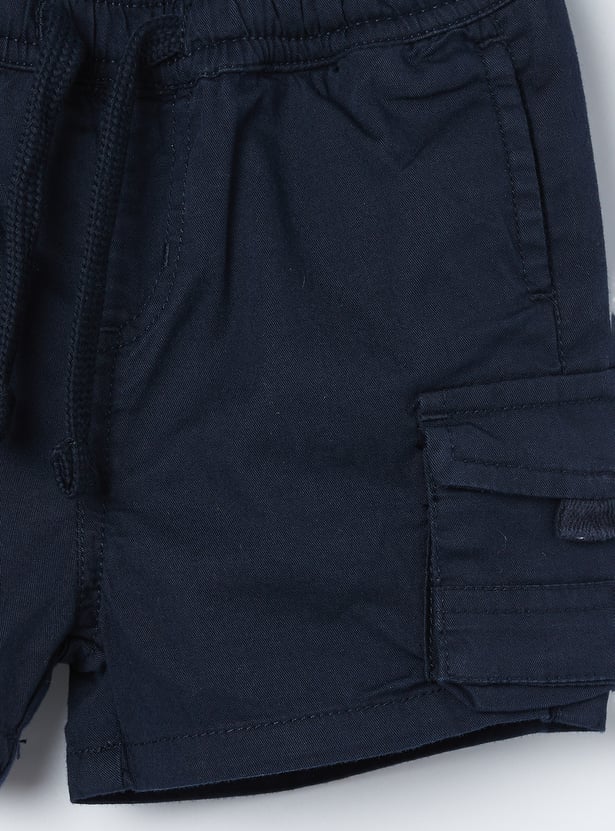 FAME FOREVER Boys Solid Cargo Shorts