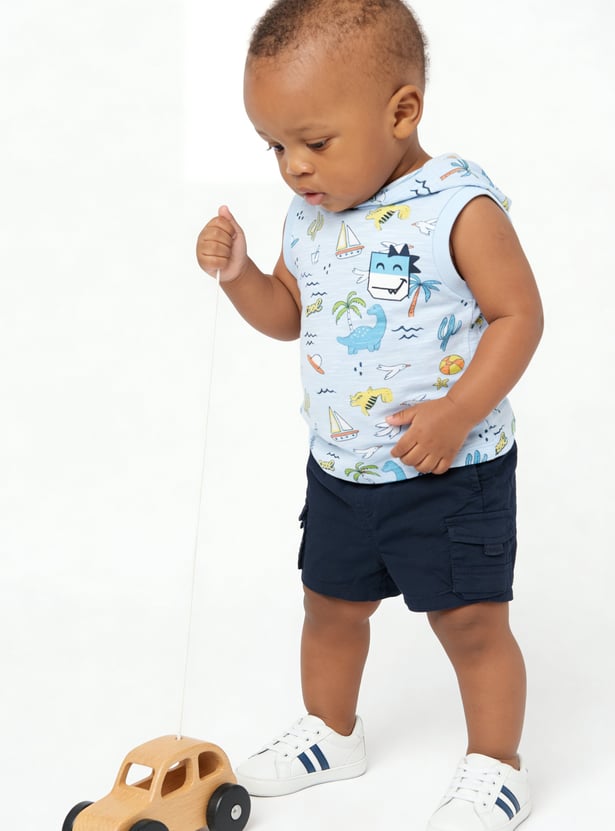 FAME FOREVER Boys Solid Cargo Shorts