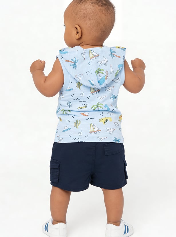 FAME FOREVER Boys Solid Cargo Shorts