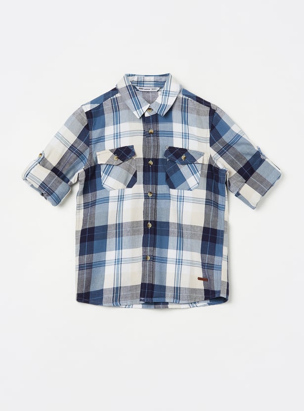 FAME FOREVER Boys Checked Shirt