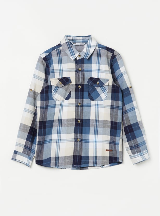 FAME FOREVER Boys Checked Shirt