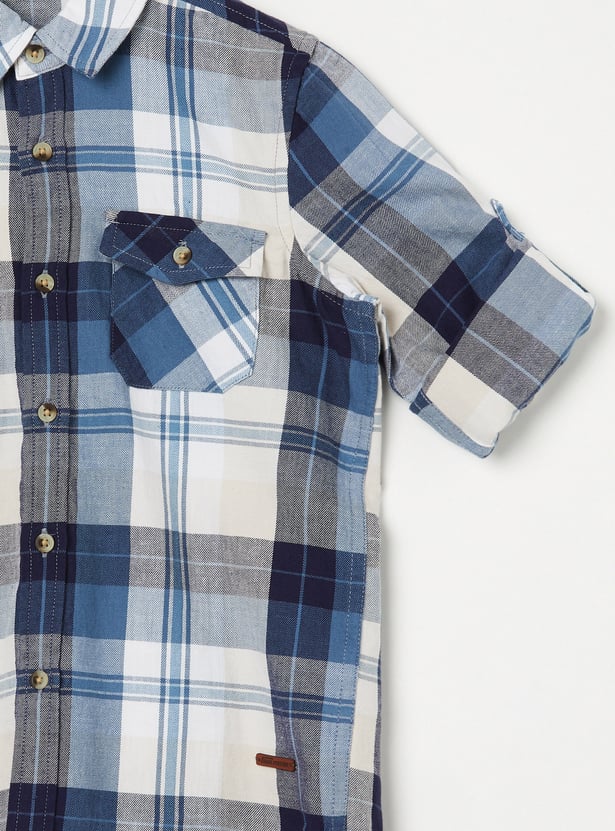 FAME FOREVER Boys Checked Shirt