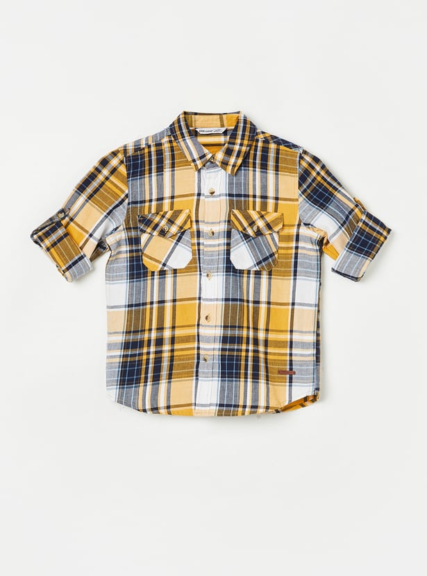 FAME FOREVER Boys Checked Shirt