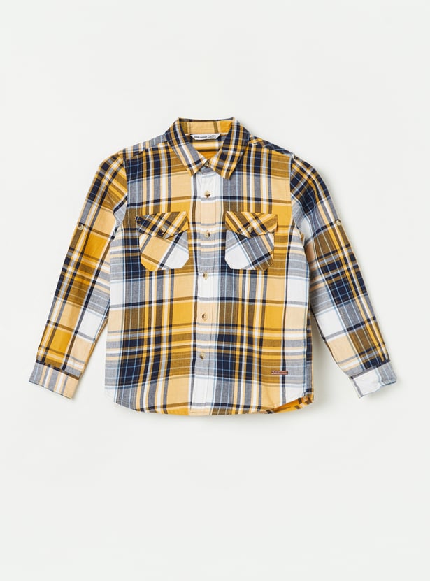 FAME FOREVER Boys Checked Shirt