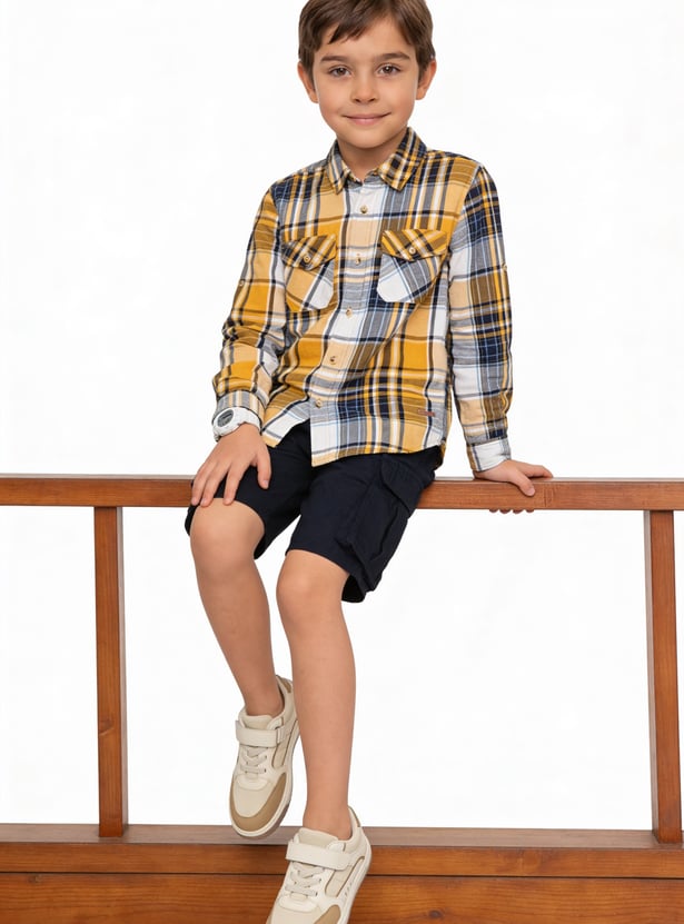 FAME FOREVER Boys Checked Shirt