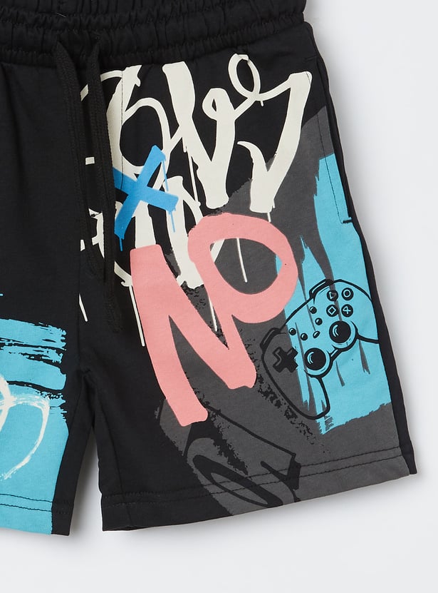 FAME FOREVER Boys Graphic Print Regular Shorts