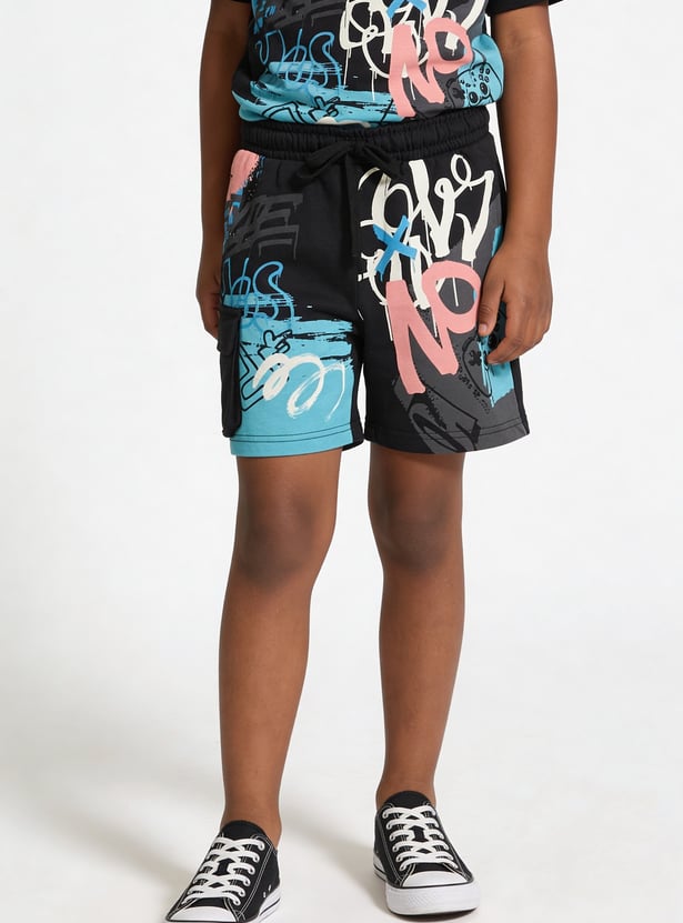 FAME FOREVER Boys Graphic Print Regular Shorts
