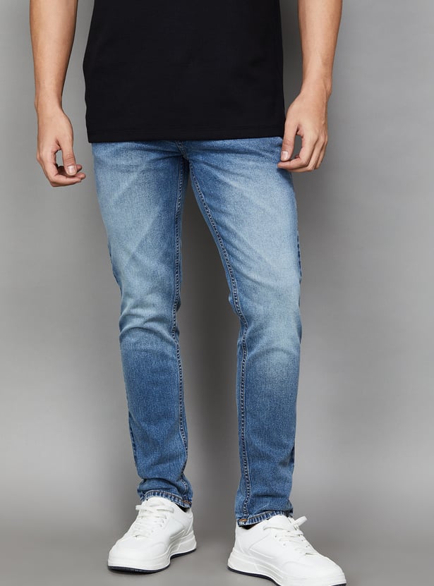 UNITED COLORS OF BENETTON Washed Slim Tapered Jeans