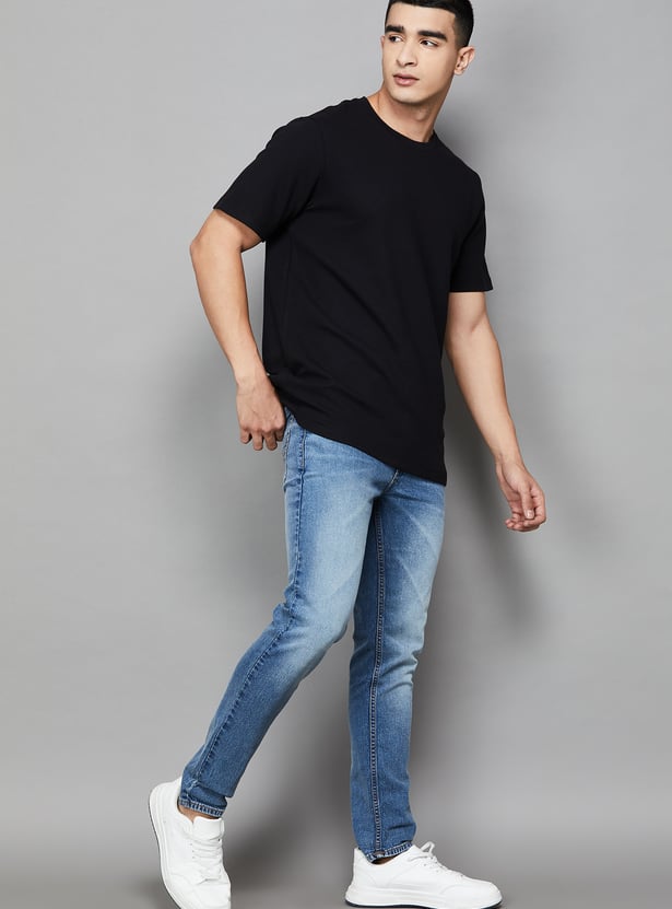 UNITED COLORS OF BENETTON Washed Slim Tapered Jeans