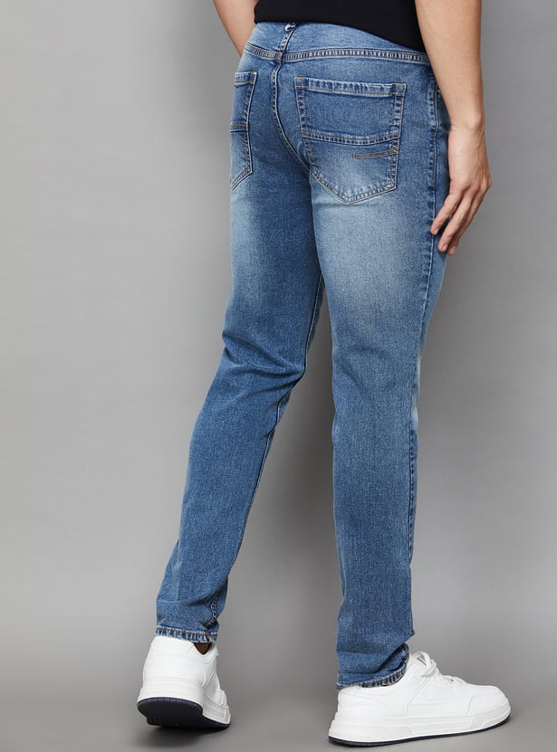 UNITED COLORS OF BENETTON Washed Slim Tapered Jeans