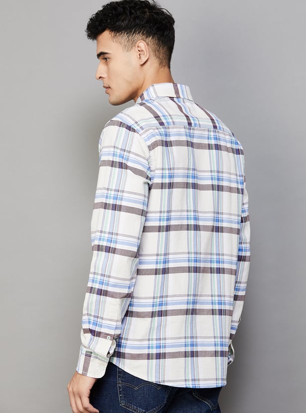UNITED COLORS OF BENETTON Checked Regular Fit Shirt