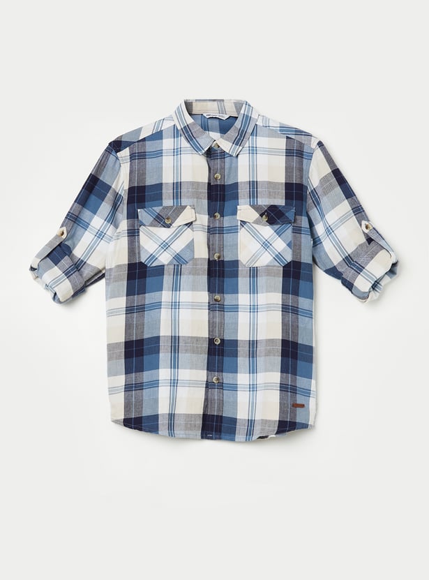 FAME FOREVER Boys Checked Shirt