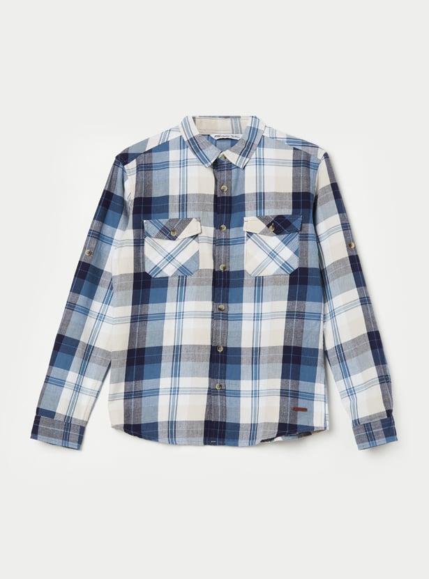FAME FOREVER Boys Checked Shirt