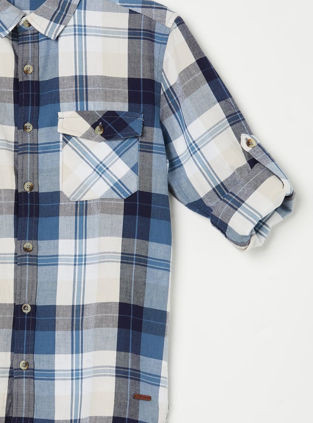 FAME FOREVER Boys Checked Shirt