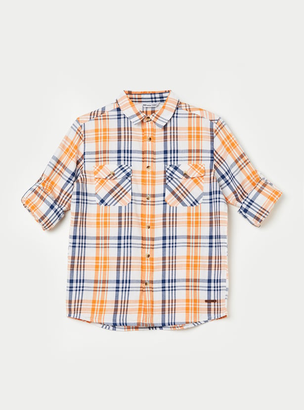 FAME FOREVER Boys Checked Shirts
