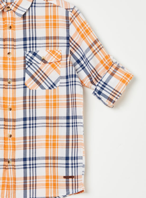 FAME FOREVER Boys Checked Shirts