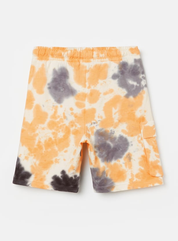 FAME FOREVER Boys Tie & Dye Cargo Shorts
