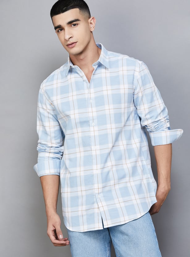 JACK & JONES Checked Regular Fit Shirt