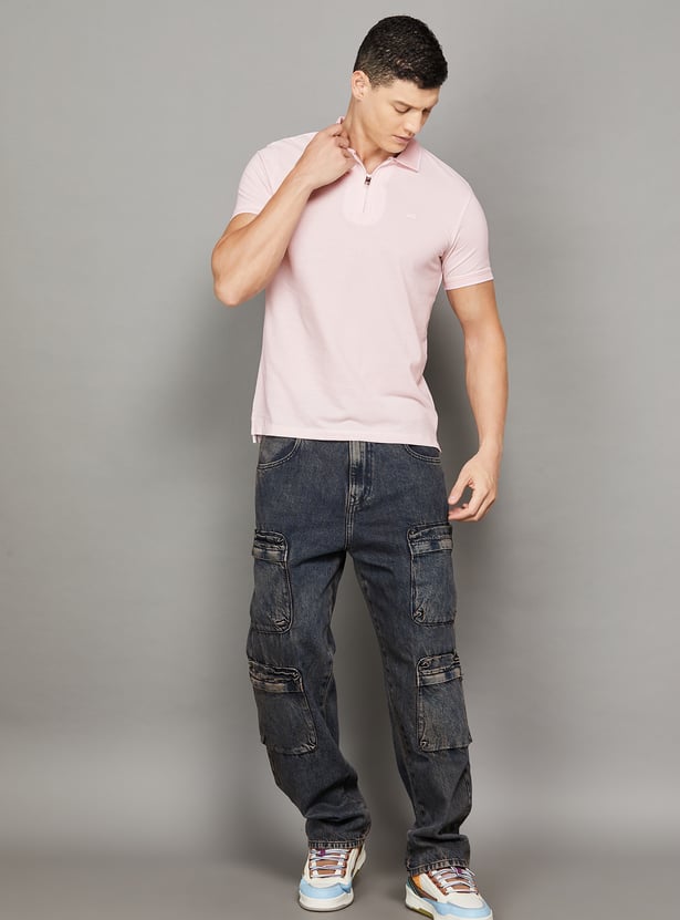 JACK & JONES Solid Polo T-shirt