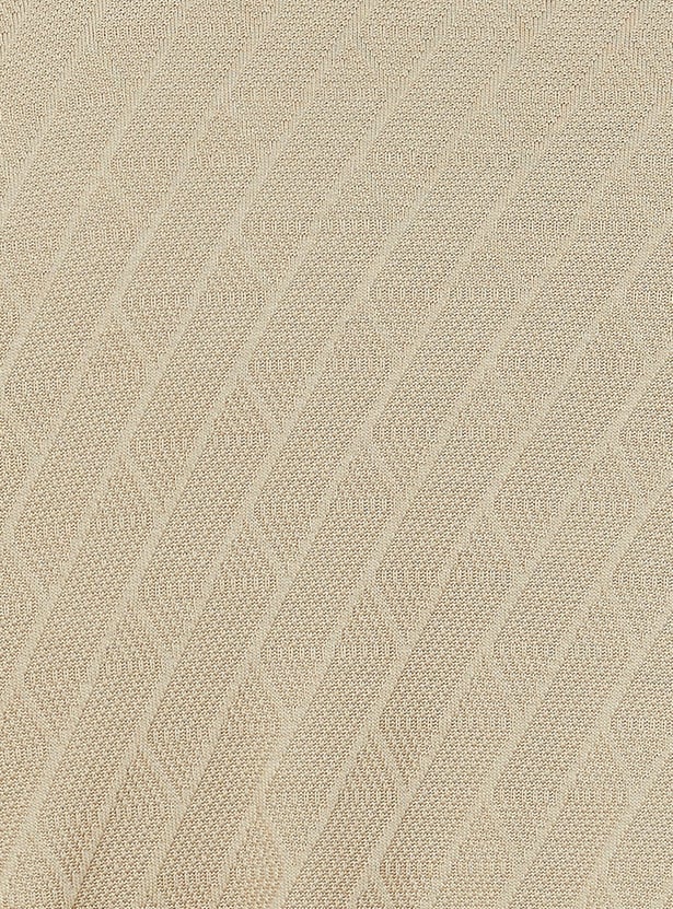 ALLEN SOLLY Patterned Polo T-shirt
