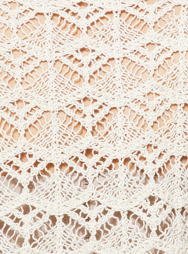 GINGER Crocheted Polo T-shirt