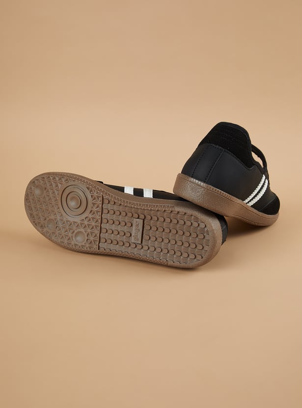 GINGER Striped Mary Janes with Velcro Closure