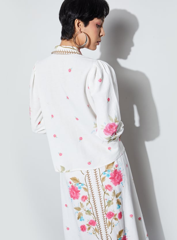 CODE Floral Print Shirt
