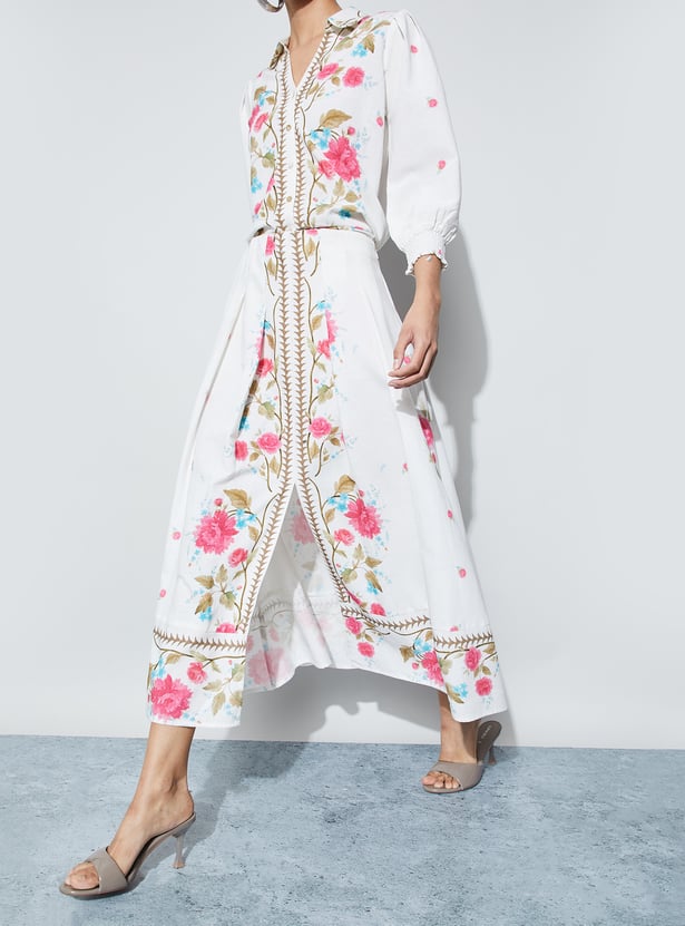 CODE Floral Print Skirt