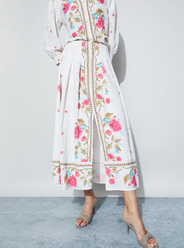 CODE Floral Print Skirt