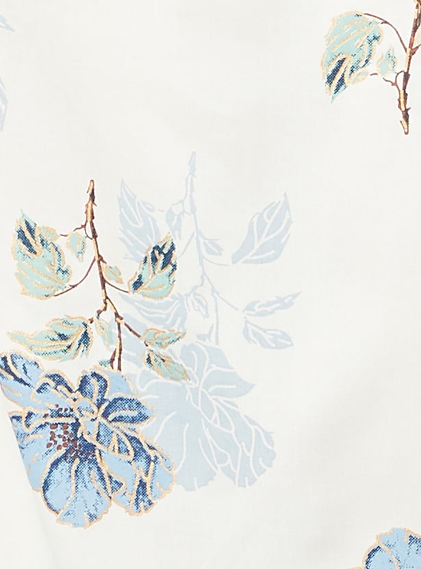 MELANGE Floral Print Straight Kurta