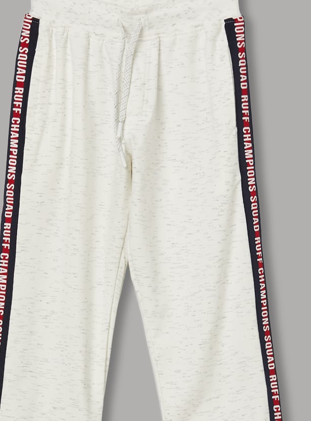 RUFF KIDS Boys Track Pants with Side Taping