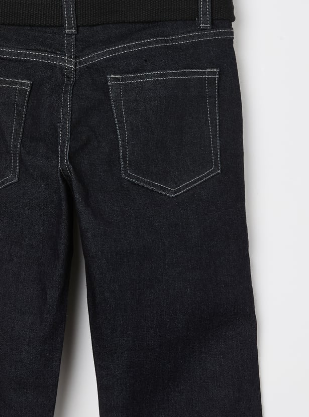RUFF KIDS Boys Darkwashed Straight Fit Jeans